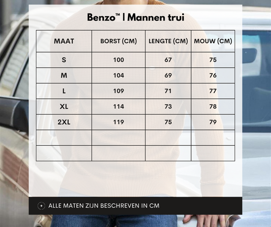 Textuur Gebreide Trui voor Mannen
