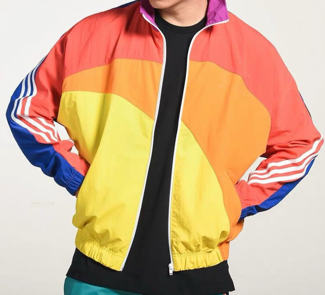 Retro Sportieve Windbreaker voor Mannen