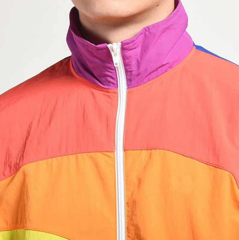 Retro Sportieve Windbreaker voor Mannen