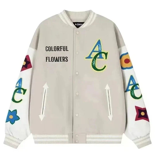 Trendy Varsity Jack met Letterprint voor Mannen