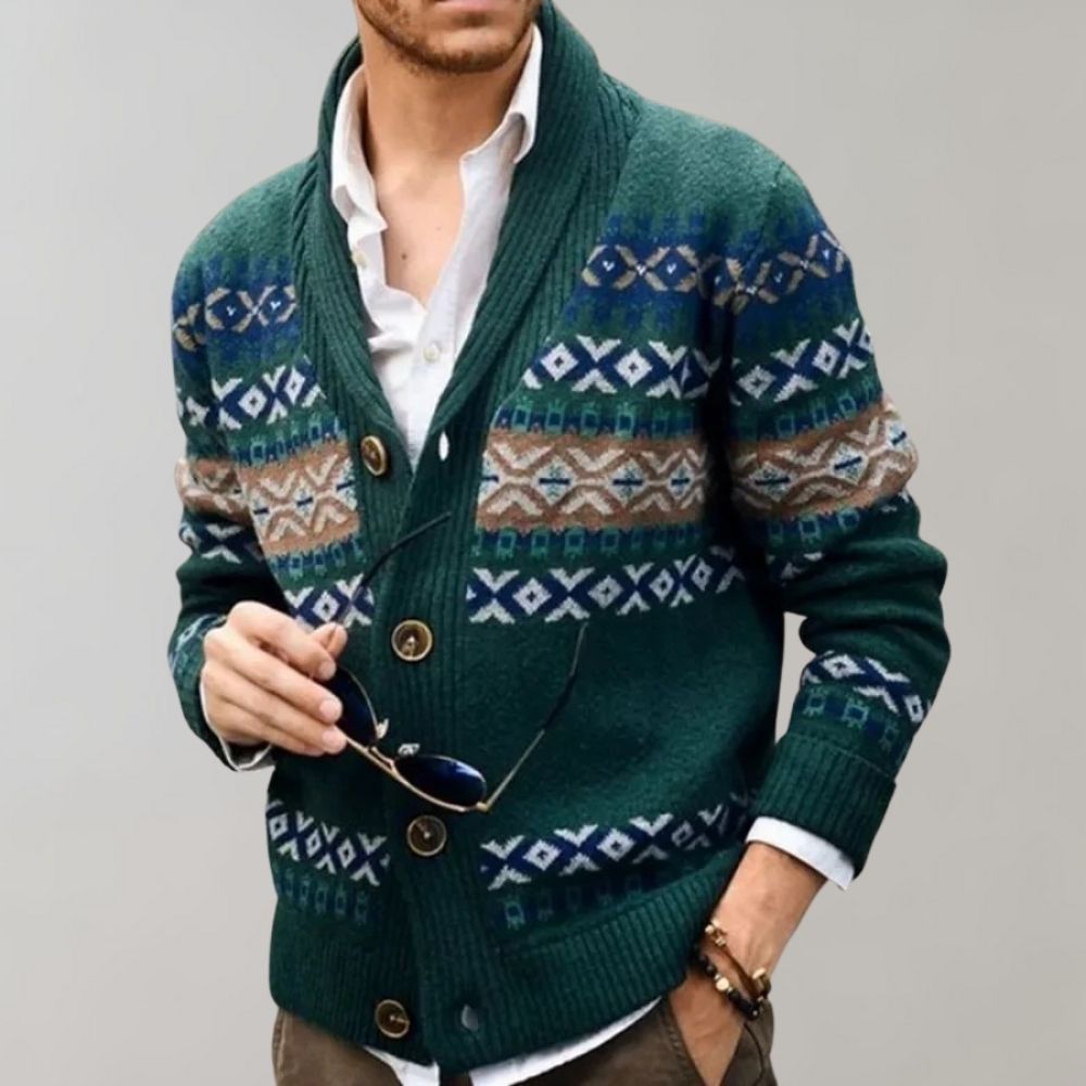 Luxe Kerst Vest met Knopen voor Mannen