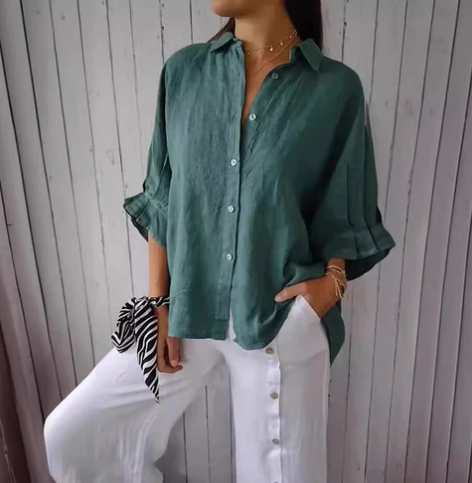 Casual Oversized Button-Down Shirt voor Vrouwen