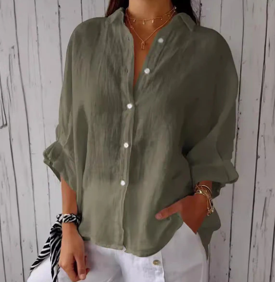 Casual Oversized Button-Down Shirt voor Vrouwen
