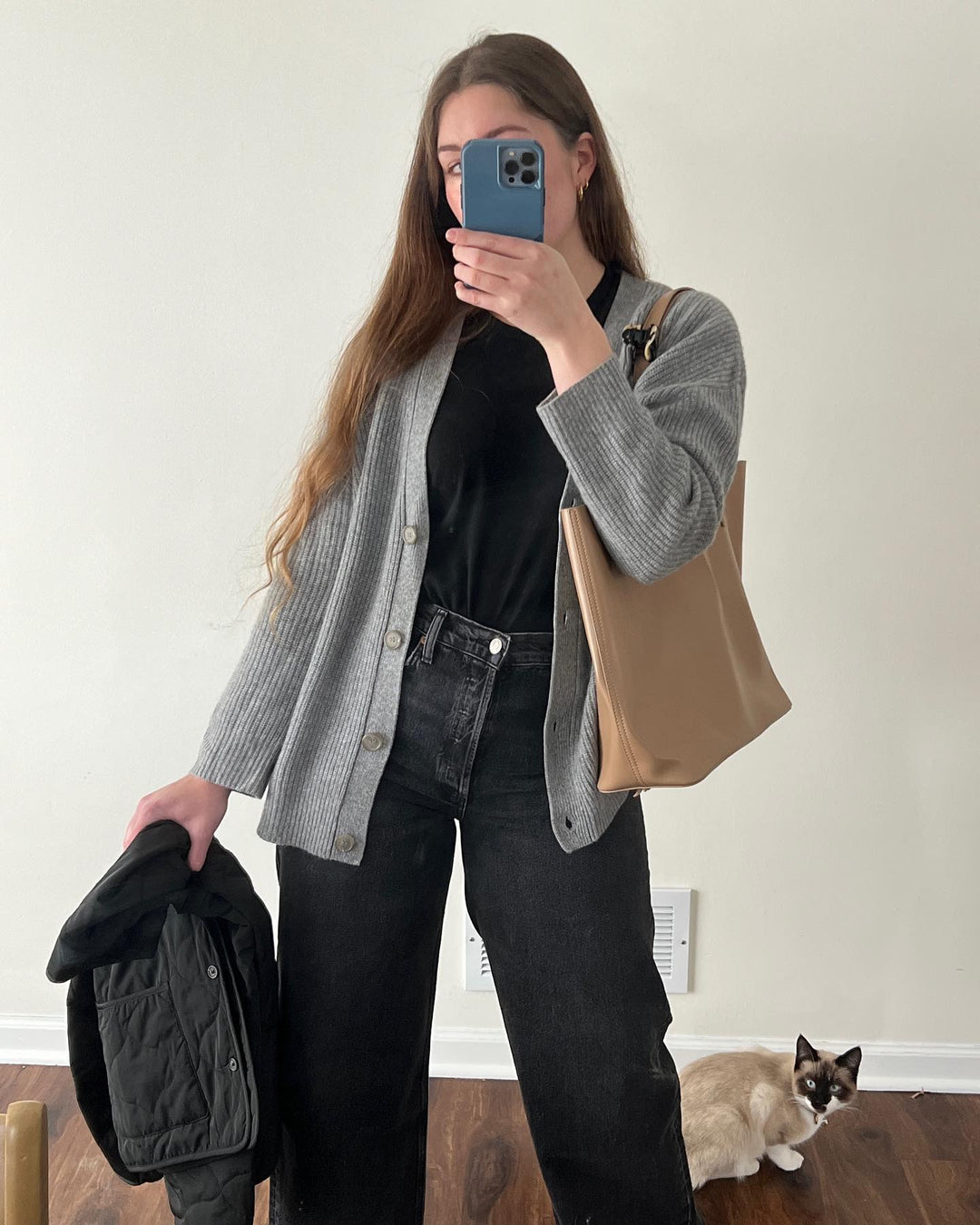 Geribbelde Cardigan met Knopen voor Vrouwen