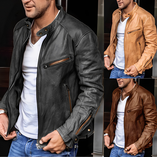 Stijlvolle Biker Jas voor Mannen
