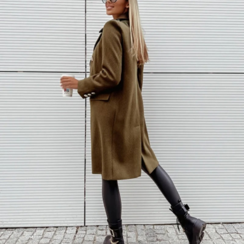Elegante Lange Jas voor Vrouwen