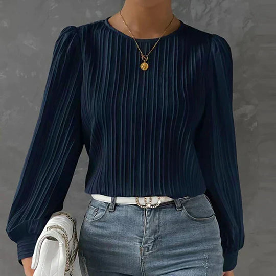 Elegante Plooitjesblouse voor Vrouwen