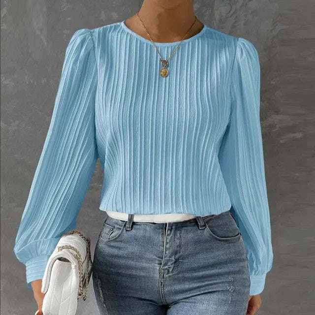 Elegante Plooitjesblouse voor Vrouwen