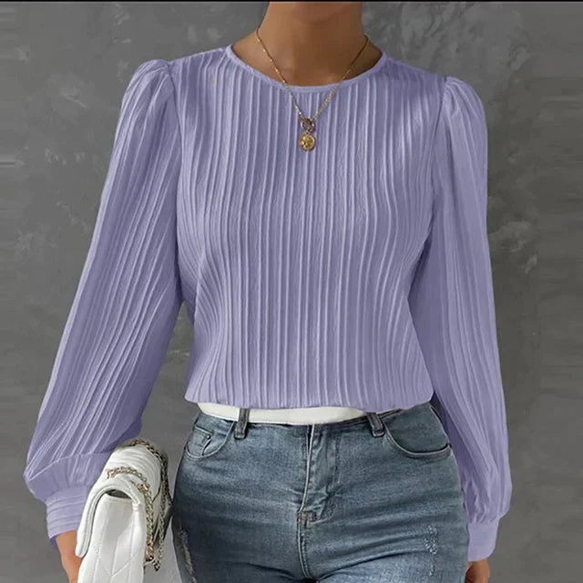 Elegante Plooitjesblouse voor Vrouwen