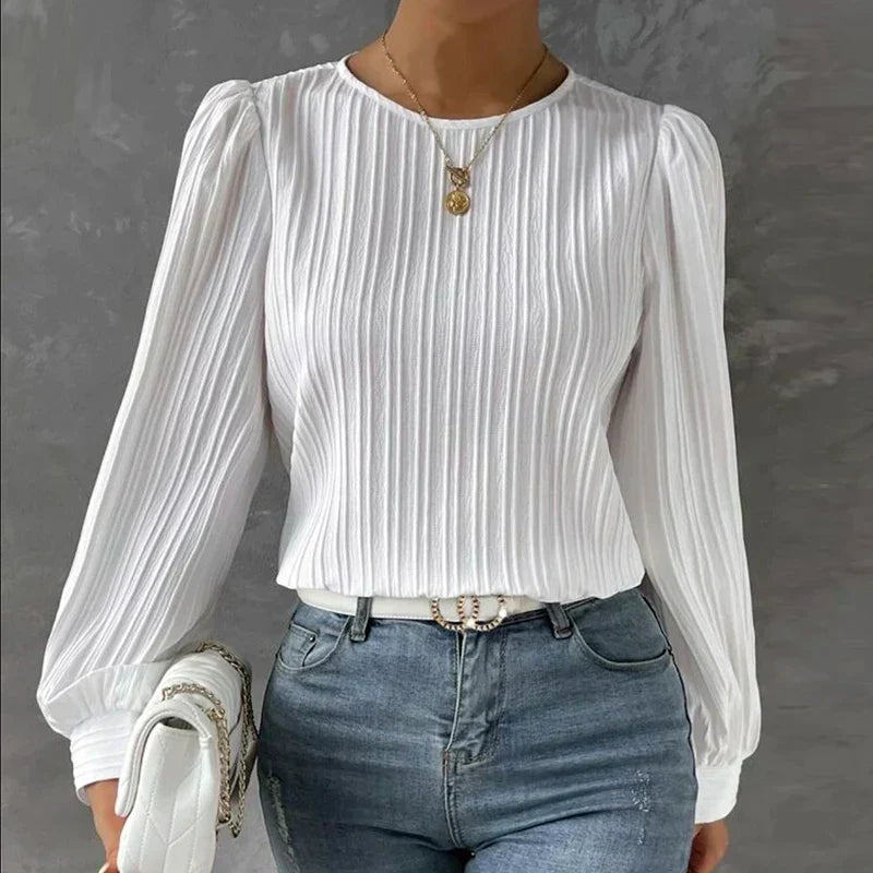 Elegante Plooitjesblouse voor Vrouwen
