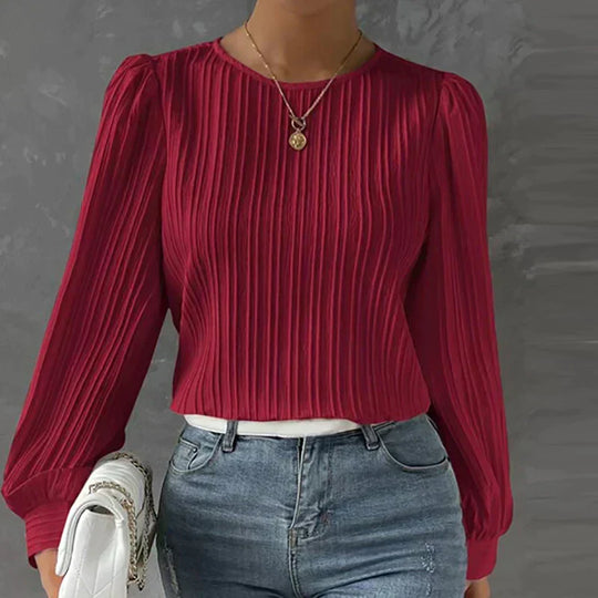 Elegante Plooitjesblouse voor Vrouwen