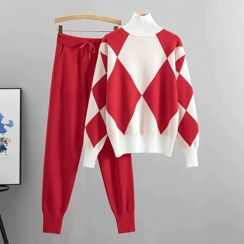 Elegante Set Shirt & Lange Broek voor Vrouwen