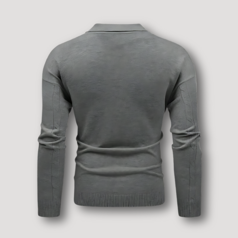 Donkergrijze Baggy Drop Shoulder Trui voor Mannen