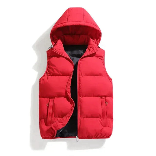 Gewatteerde Bodywarmer met Capuchon voor Mannen