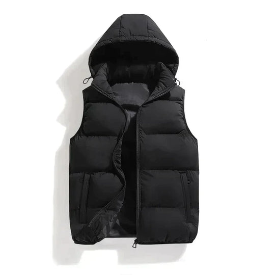 Gewatteerde Bodywarmer met Capuchon voor Mannen