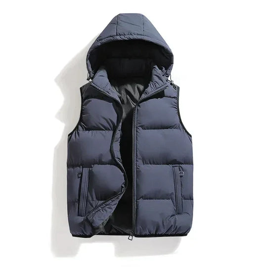 Gewatteerde Bodywarmer met Capuchon voor Mannen