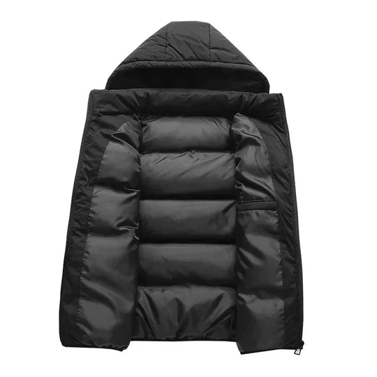 Gewatteerde Bodywarmer met Capuchon voor Mannen