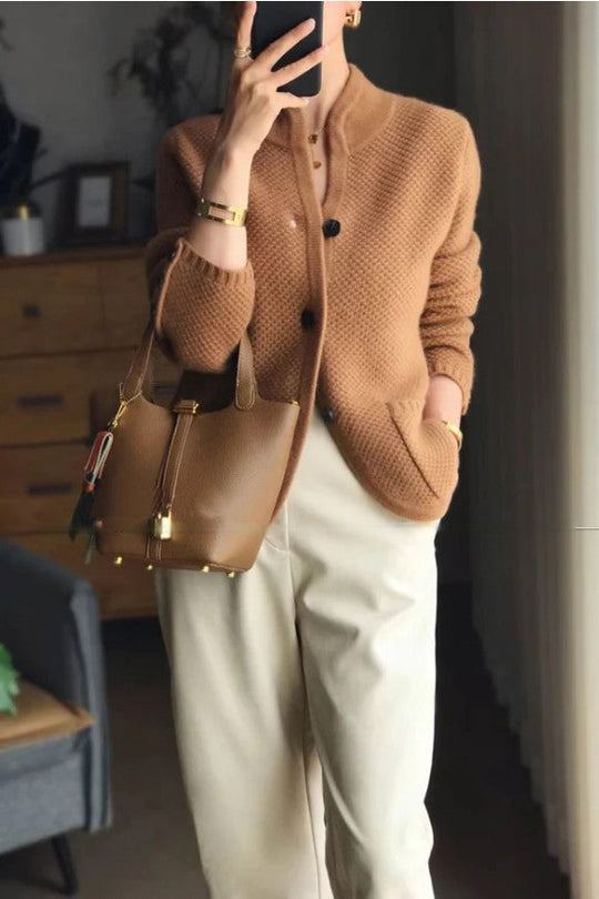 Elegante Gebreide Kasjmier Vest voor Vrouwen