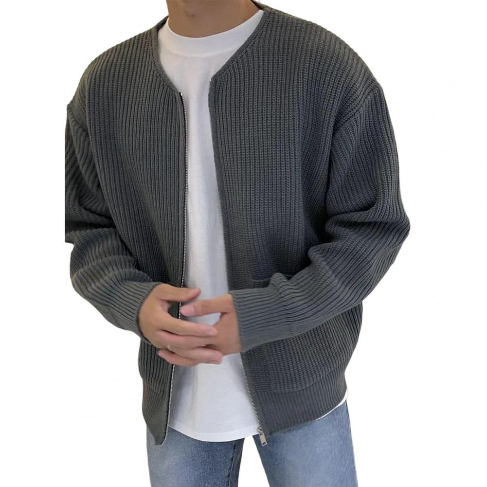 Gebreide Cardigan met Relaxte Pasvorm voor Mannen
