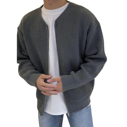Gebreide Cardigan met Relaxte Pasvorm voor Mannen