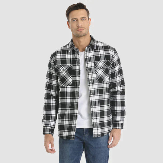 Moderne Stijl Flanellen Jas voor Mannen