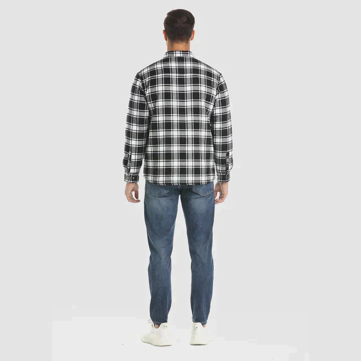 Moderne Stijl Flanellen Jas voor Mannen
