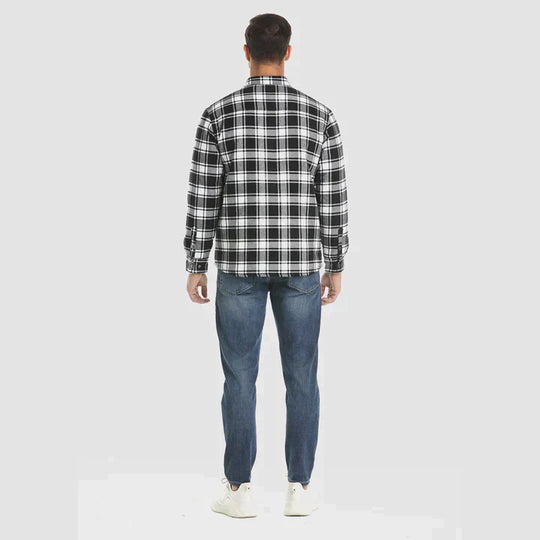 Moderne Stijl Flanellen Jas voor Mannen
