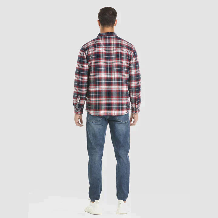Moderne Stijl Flanellen Jas voor Mannen