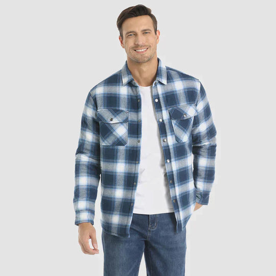 Moderne Stijl Flanellen Jas voor Mannen