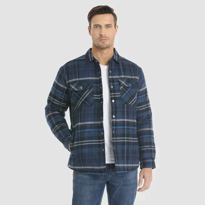 Moderne Stijl Flanellen Jas voor Mannen