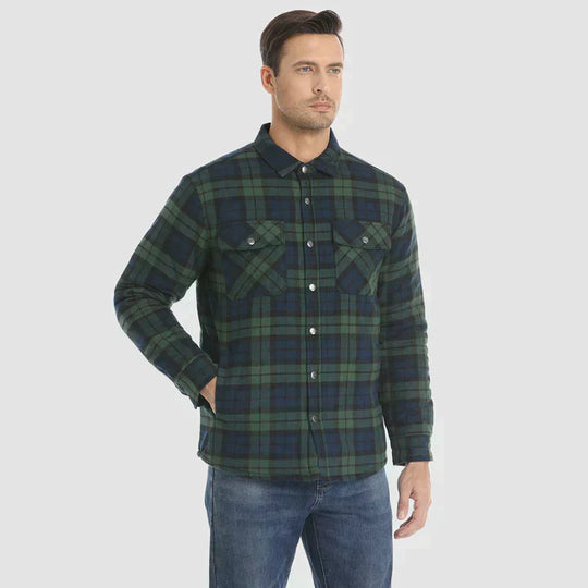 Moderne Stijl Flanellen Jas voor Mannen