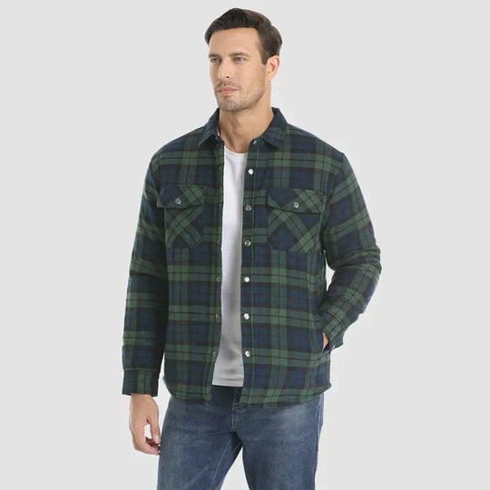 Moderne Stijl Flanellen Jas voor Mannen