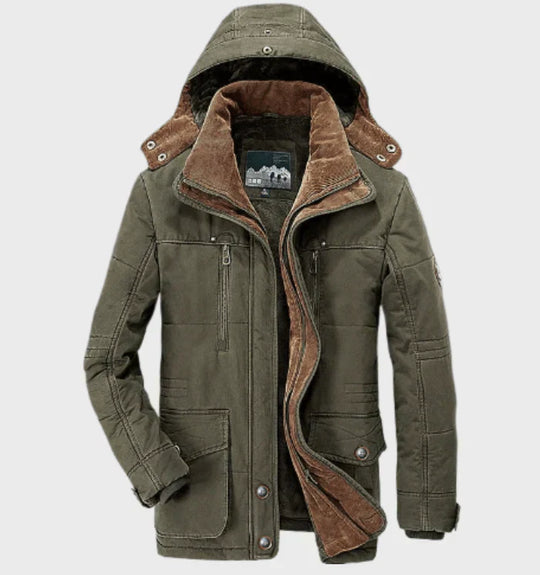 Warme Winterjas met Capuchon voor Mannen