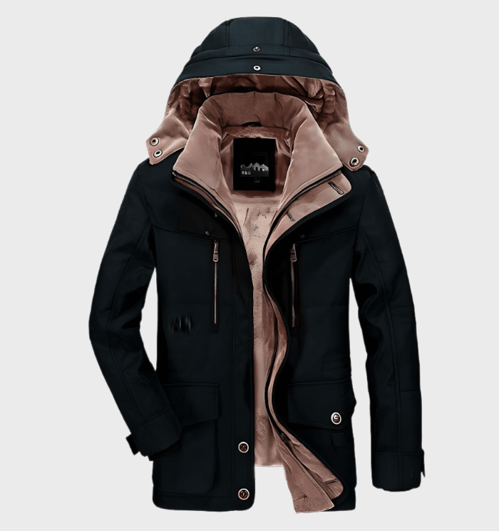 Warme Winterjas met Capuchon voor Mannen