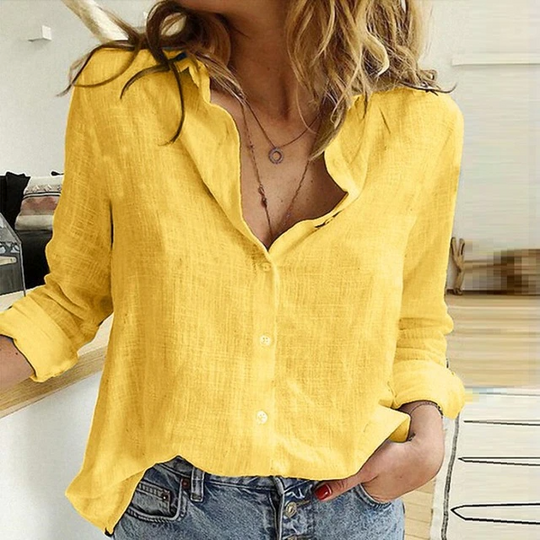 Casual Blouse met Knoopsluiting voor Vrouwen