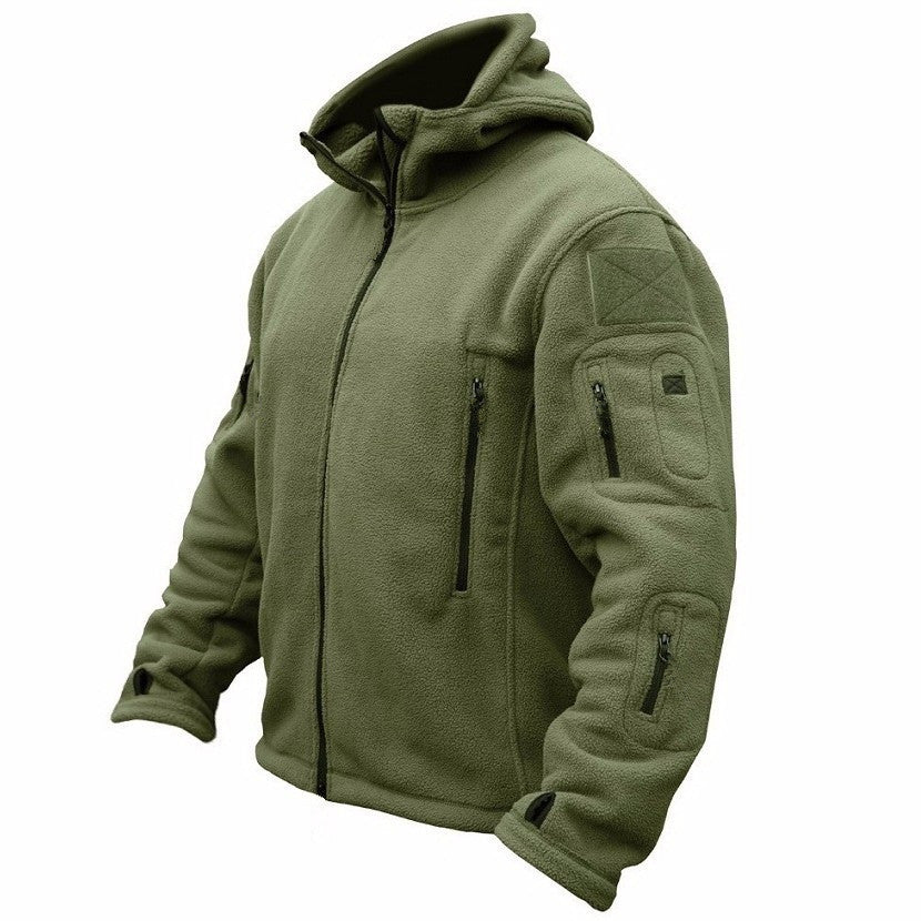 Tactische Outdoor Fleece Jas met Capuchon voor Mannen