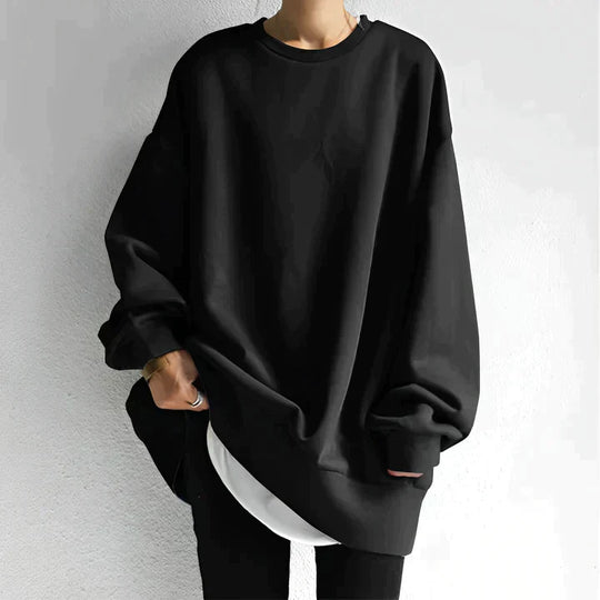 Casual Oversized Trui met Lange Mouwen voor Vrouwen