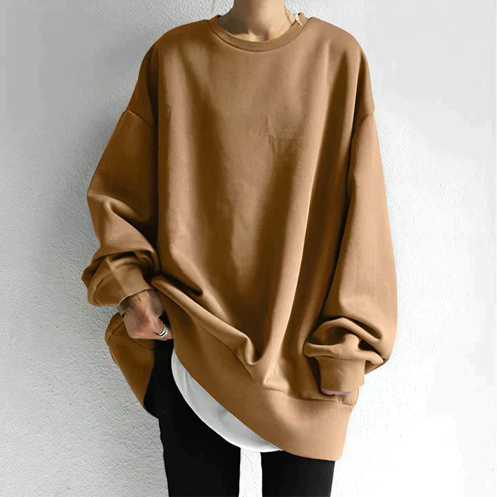 Casual Oversized Trui met Lange Mouwen voor Vrouwen