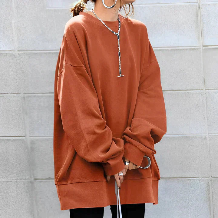 Casual Oversized Trui met Lange Mouwen voor Vrouwen