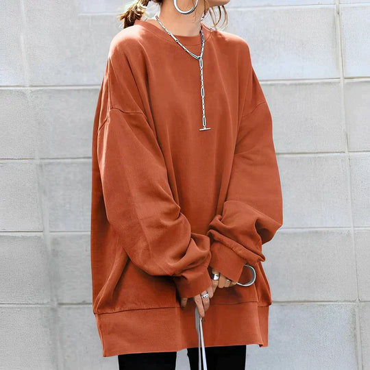 Casual Oversized Trui met Lange Mouwen voor Vrouwen