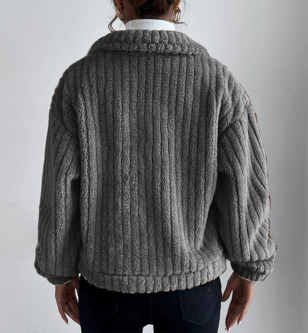 Dubbelzijdig Vest met Knopen voor Vrouwen