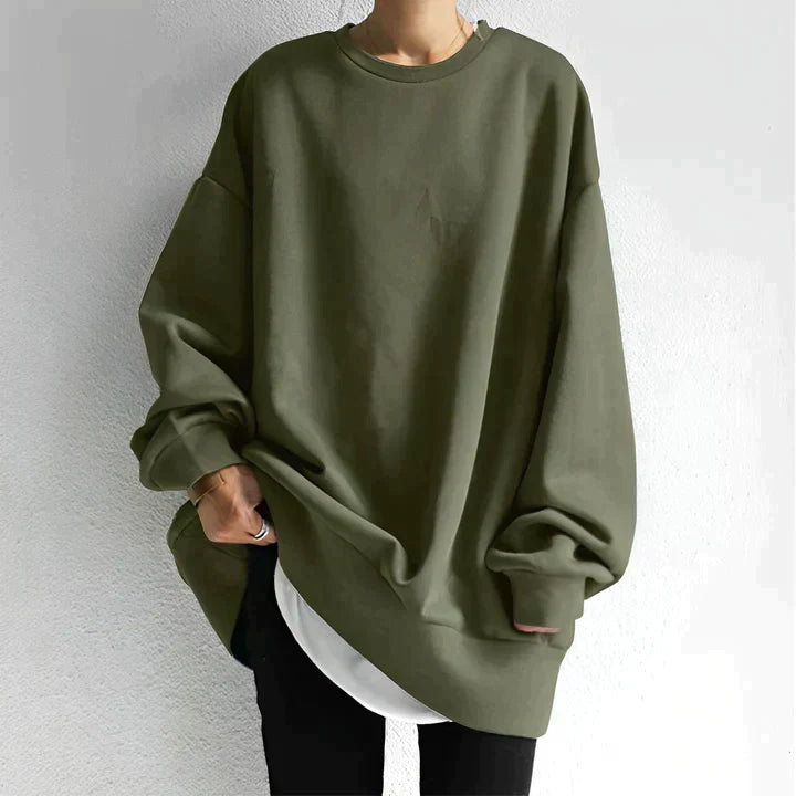Casual Oversized Trui met Lange Mouwen voor Vrouwen