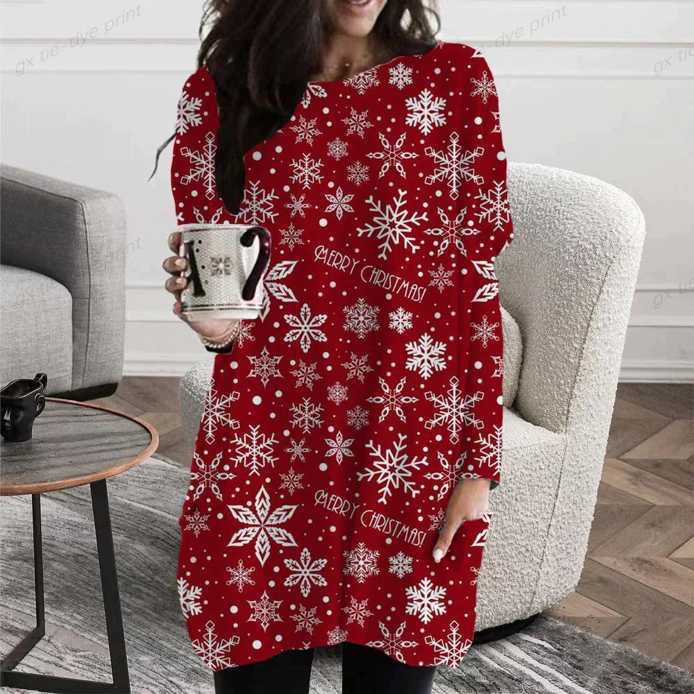 Kerst Lounge Jurk voor Vrouwen