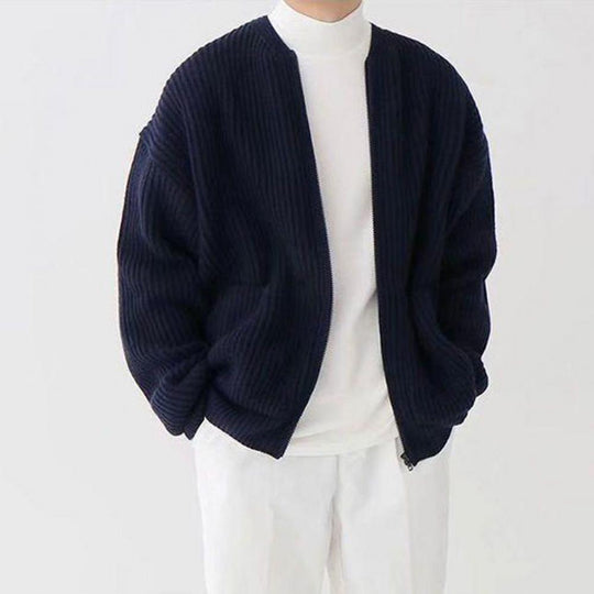 Gebreide Cardigan met Relaxte Pasvorm voor Mannen