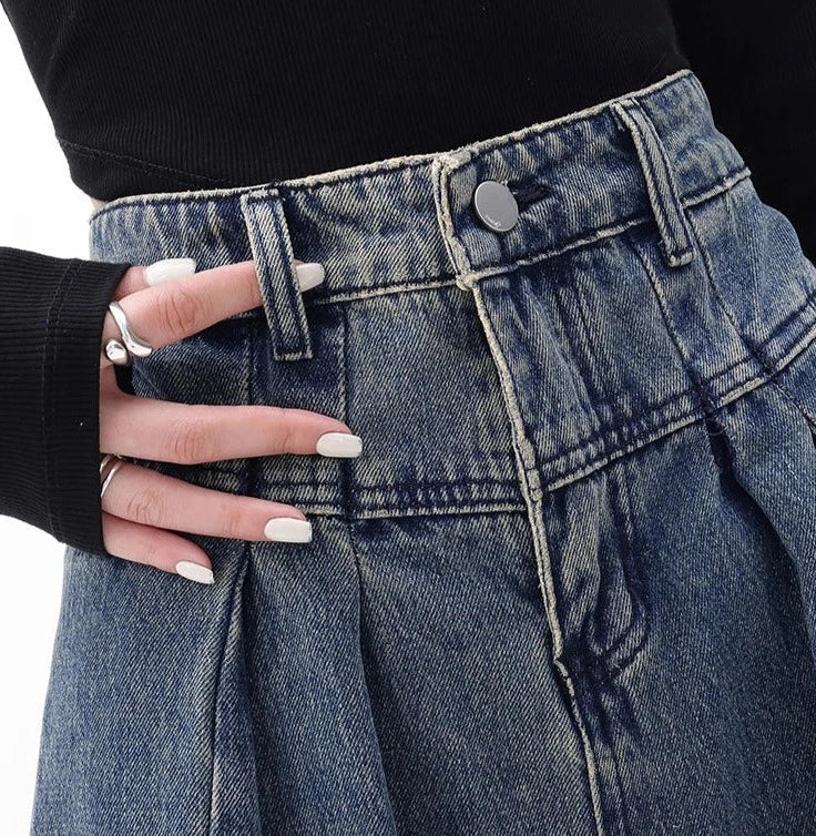 Hoge Taille Wijde Jeans voor Vrouwen