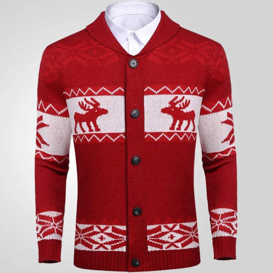 Luxe Gebreide Kerst Vest voor Mannen