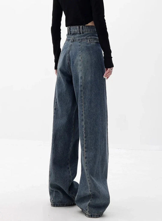Hoge Taille Wijde Jeans voor Vrouwen