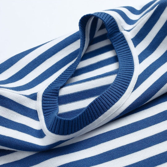 Gestreepte Damestrui | Trendy Lange Mouwen Top voor Vrouwen
