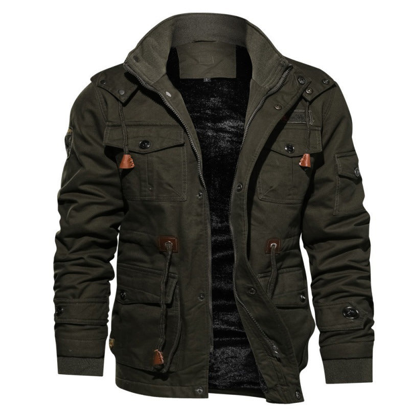 Trendy Waterbestendige Fleece Jas voor Mannen