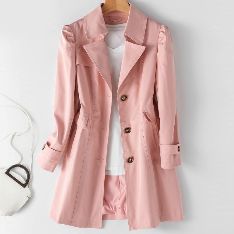 Tijdloze Trenchcoat met Taille accent voor Vrouwen